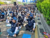 0415 원청교섭 촉구 금속노조 결의대회
