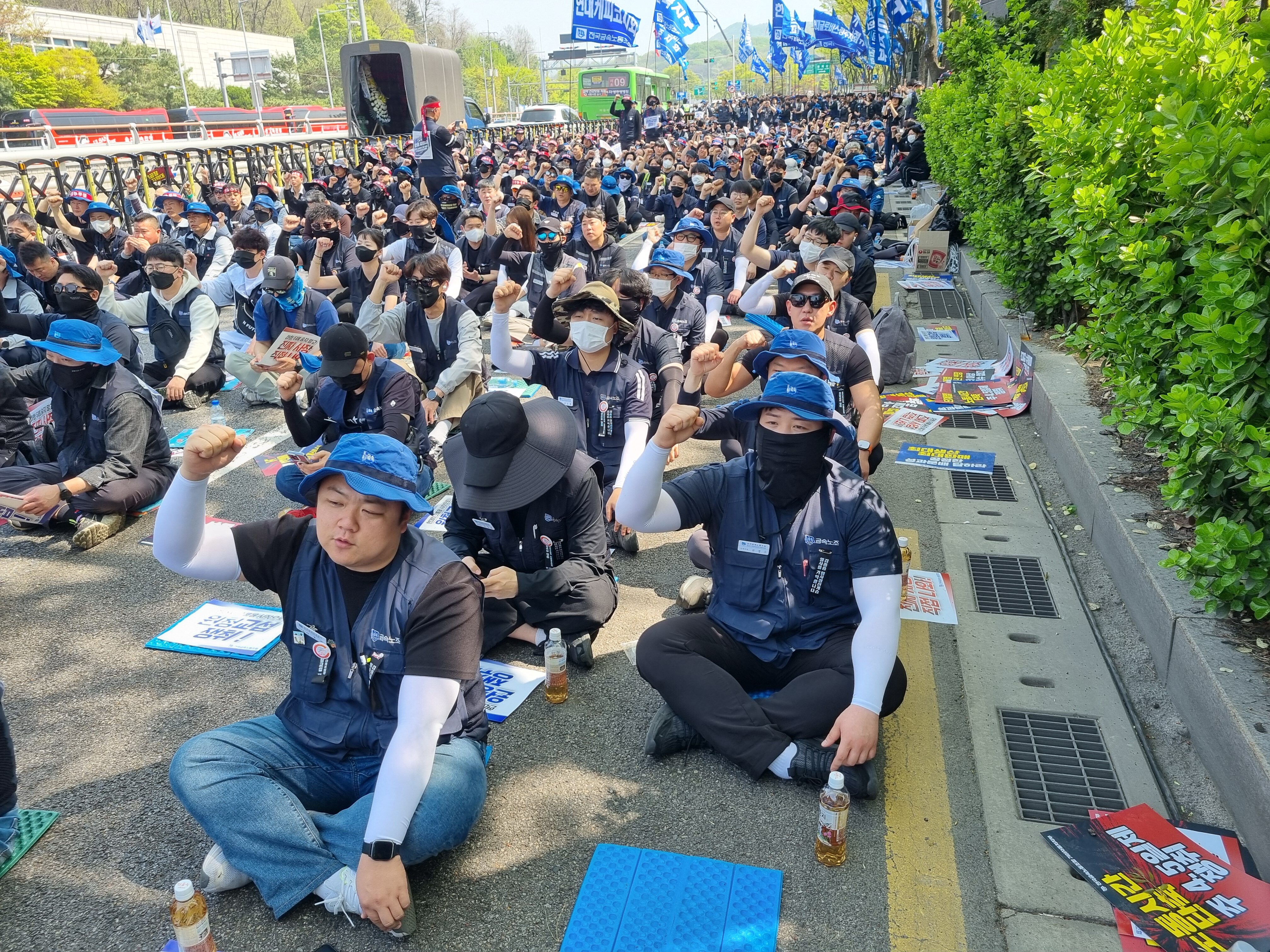 0415 원청교섭 촉구 금속노조 결의대회